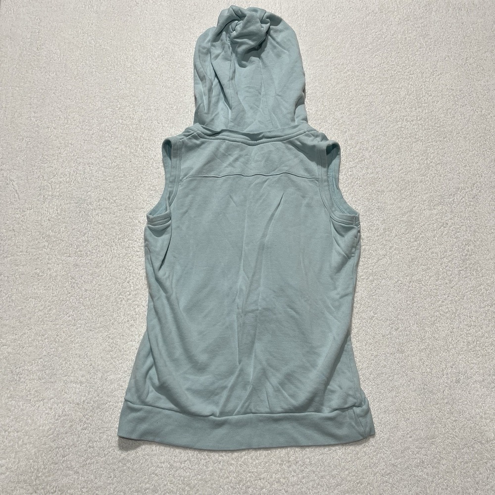 GOOD CONDITION!! Soundgirl Tank Top Hoodie Sleeve-less Light Blue Size: M - Picture 2 of 8